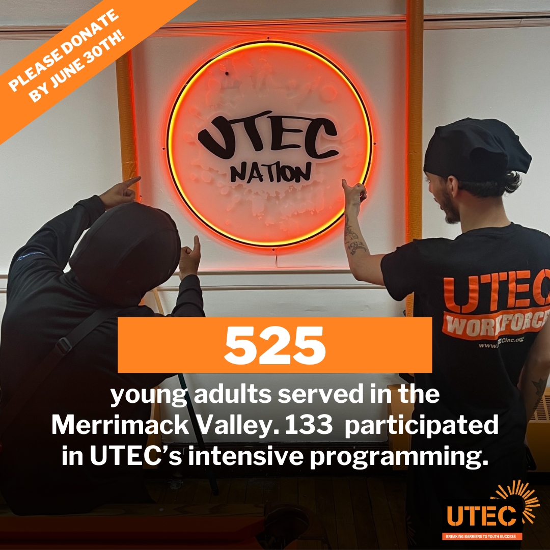 Hundreds of young adults walked through UTEC's doors last year and found community, support, and second chances. Please donate to help us meet this moment again for young adults counting on us: utecinc.org/donate

#secondchances #peacemakers #massachusetts