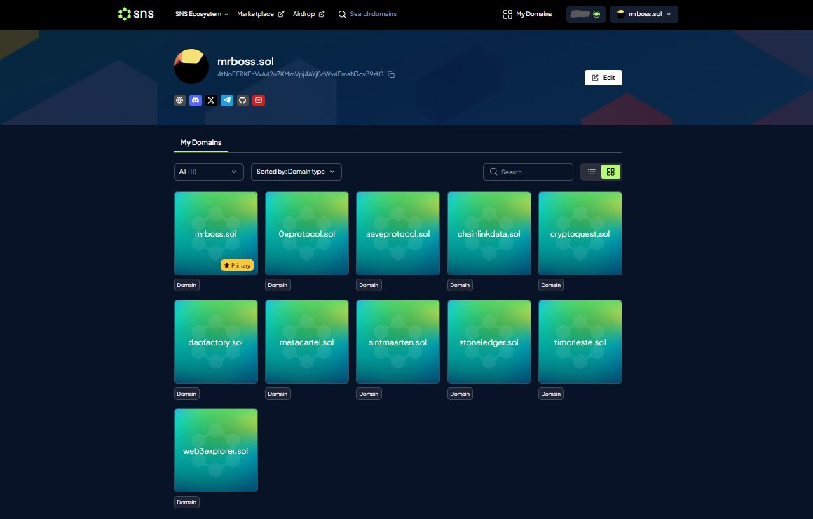 Secured some solid .sol domains for just $1 each 🔺

You can still grab yours at sns.id for $1, but it’s a limited time offer, exclusive for the LFG campaign. act fast! $1 for all domains with 10 or more characters. 

 - sns.id/lfg-campaign