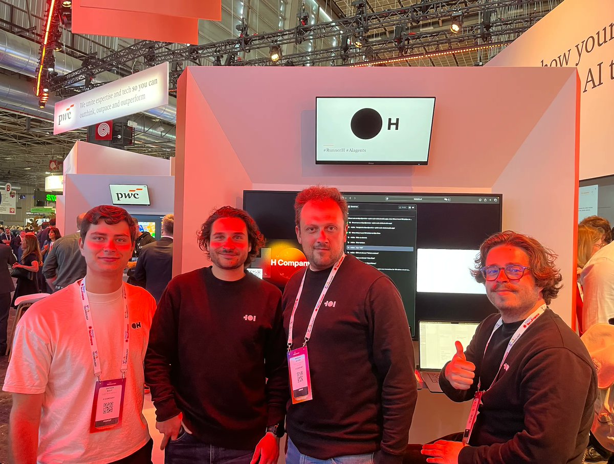 hcompany_ai's tweet image. ✨ What. A. Week. ✨
One release, many stage talks, and hundreds of meaningful conversations later, Viva Technology & NVIDIA GTC Paris 2025 are officially in the books!
We're so grateful for the interest shown by everybody who stopped by to chat with us. Glad to see such…