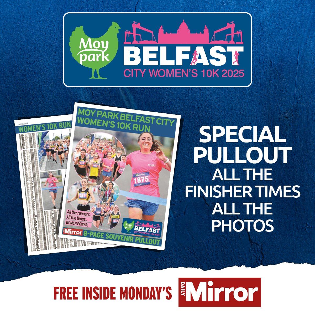 ✨WELL DONE!💗👟
Make sure to grab your copy of the Daily Mirror today to catch up on the 2025 Moy Park Belfast City Women's 10k 🗞️
You can also find all results on the Belfast Live website ⬇️
belfastlive.co.uk/sport/other-sp…