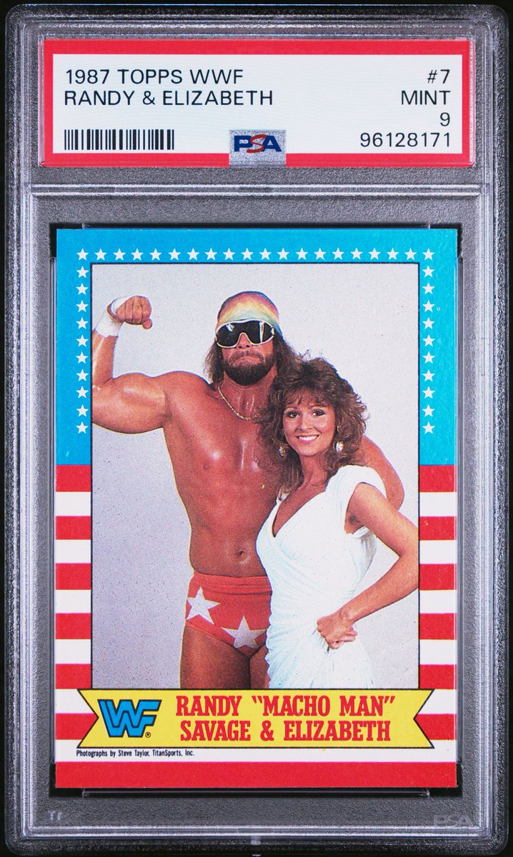 David Peck (@dpeck100) on Twitter photo There are no PSA 10's of the 1987 Topps WWF Randy Savage and Miss. Elizabeth but if there was it would be a highly sought after card. This set chronicles the greatest wrestling extravaganza of all time. WrestleMania III There are no PSA 10's of the 1987 Topps WWF Randy Savage and Miss. Elizabeth but if there was it would be a highly sought after card. This set chronicles the greatest wrestling extravaganza of all time. WrestleMania III