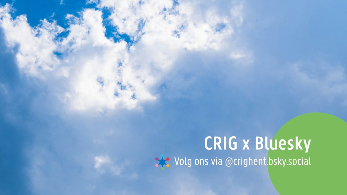 Je kan ons vanaf nu terugvinden op Bluesky: bsky.app/profile/crighe…. Volg ons gerust voor meer updates en nieuwtjes!