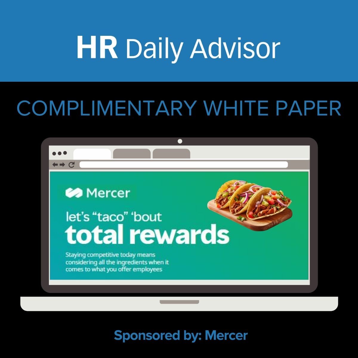 Let's "taco" 'bout total rewards! 🌮

This whitepaper walks you through the various ingredients a comprehensive #rewards program needs so you can compete in today’s labor market. Download it here: bit.ly/4e51uUh