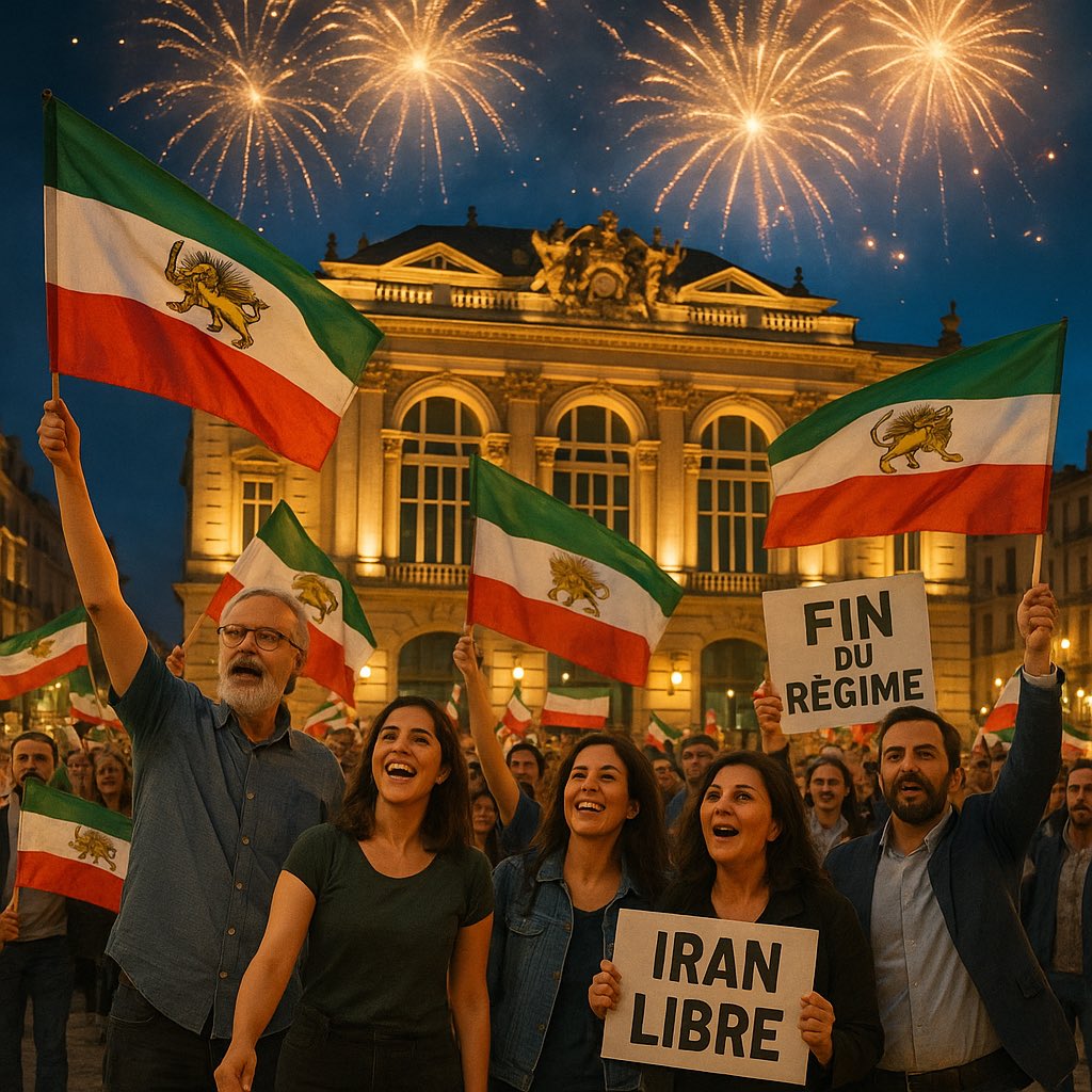 ✌🏻🔥 Si le régime islamiste en #Iran tombe et que Khamenei est éliminé dans une frappe ciblée,
nous appellerons à un rassemblement de célébration sur la Place de la Comédie.
Ce sera le début d’une nouvelle ère pour notre peuple.
Un Iran libre, laïque et démocratique.
#Montpellier
