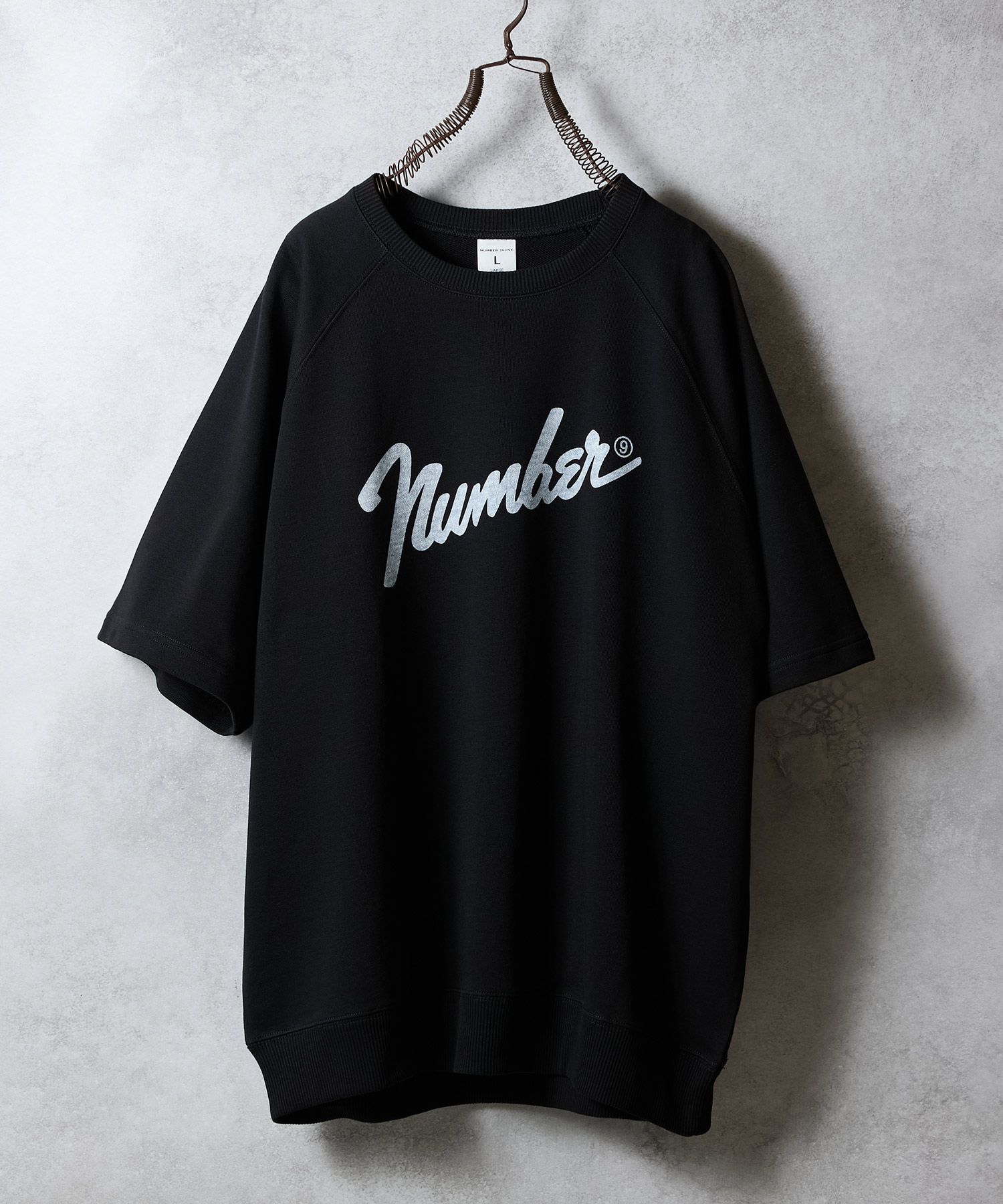 NUMBER (N)INE スタンダード期 半袖スウェット セール】COLLEGE LOGO PRINTED S/S SWEATSHIRT / カレッジ ロゴ