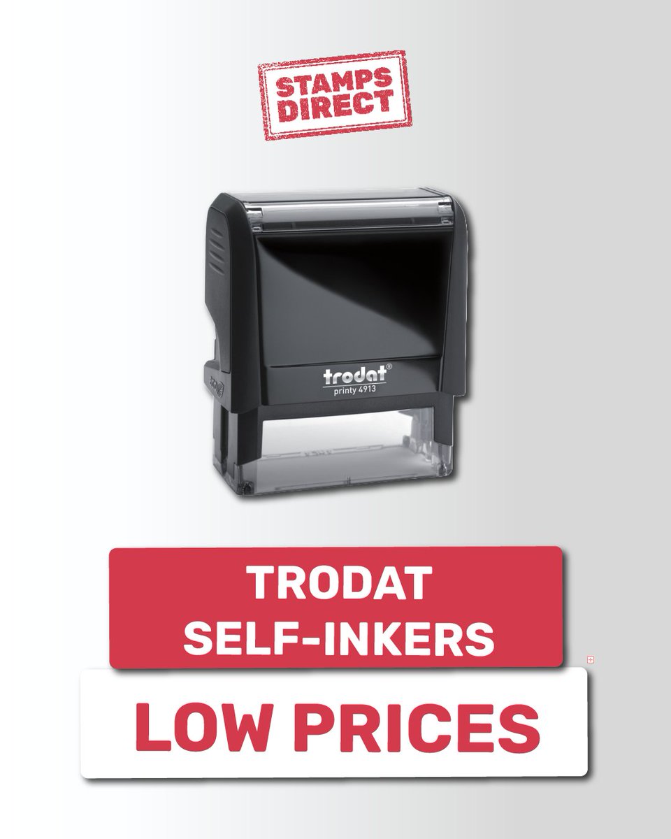 Need a stamp that works as hard as you do? Trodat has you covered ⭐️

From business branding to everyday admin, they’ve got the perfect stamp for you✅

Explore the Trodat range today > stampsdirect.co.uk/stamp-by-brand…

#Trodat #Stamps #OfficeEssentials
