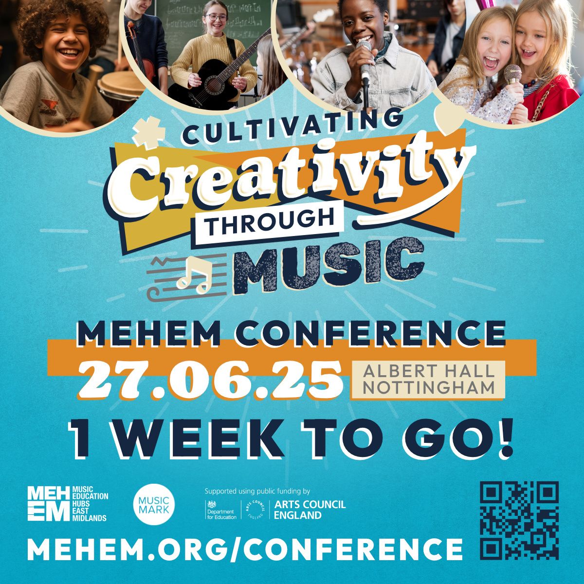 The UK Association for Music Education: Music Mark (@musicmarkuk) on Twitter photo ⏰ Last chance to book your spot for the <a href="/MEHEMuk/">Music Education Hubs East Midlands</a> Conference 2025! Bookings close this Friday ⏰
Explore new ideas on inclusivity, innovation and stretching the boundaries of creativity within the school curriculum 🎶
🔗Book now: buff.ly/ZBNt9nI ⏰ Last chance to book your spot for the <a href="/MEHEMuk/">Music Education Hubs East Midlands</a> Conference 2025! Bookings close this Friday ⏰
Explore new ideas on inclusivity, innovation and stretching the boundaries of creativity within the school curriculum 🎶
🔗Book now: buff.ly/ZBNt9nI