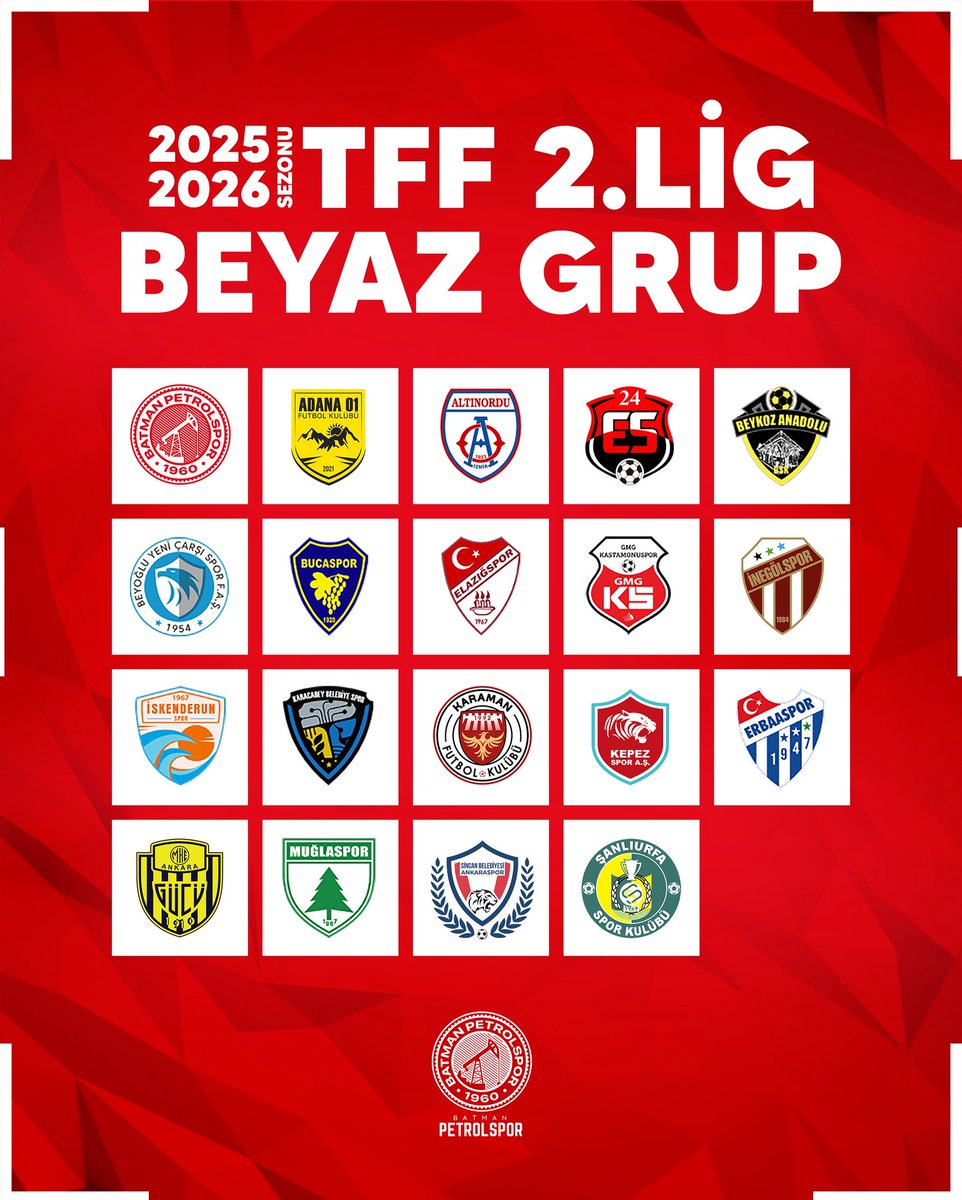 2025/2026 Sezonu TFF 2. Lig Beyaz Grup