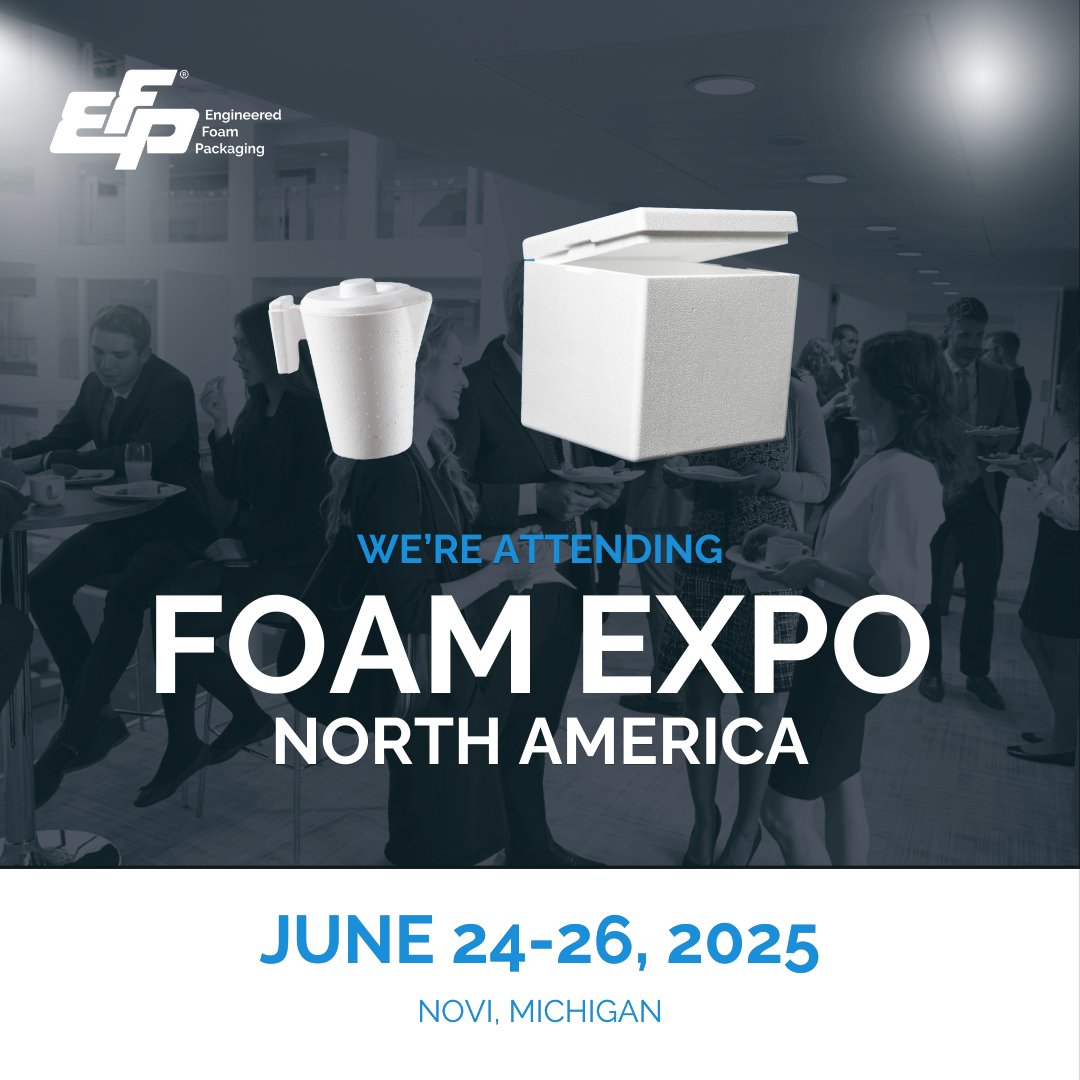 Foam Expo is right around the corner! 📆 Join us in Novi, Michigan for the continents largest foam and adhesives supply chain event. Will we see you there? 👀 Get in touch with us before the event: efppackging.com/contact #EFPLife #Expo #ProtectivePackaging