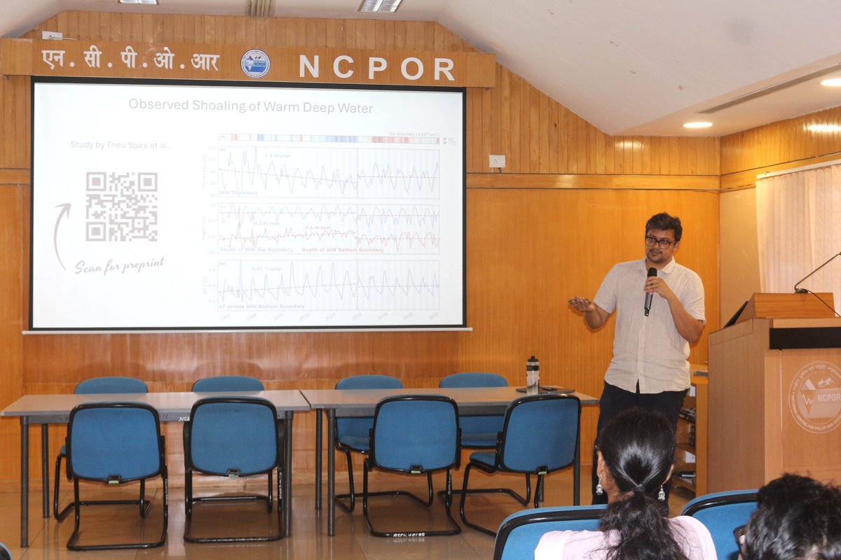 NCPOR (@ncaor_goa) on Twitter photo ๐๐๐ฆ๐ข๐ง๐๐ซ ๐๐๐ฅ๐ค ๐๐ญ ๐๐๐๐๐ | ๐๐ง๐๐๐ซ๐ฌ๐ญ๐๐ง๐๐ข๐ง๐ ๐๐๐๐๐ง-๐๐ซ๐ข๐ฏ๐๐ง ๐๐๐ ๐๐๐ ๐๐จ๐ฌ๐ฌ ๐ข๐ง ๐๐ง๐ญ๐๐ซ๐๐ญ๐ข๐๐
Dr. Aditya Narayanan, Postdoctoral Fellow at the School of Ocean and Earth Sciences, University of Southampton (UK), visited NCPOR and ๐๐๐ฆ๐ข๐ง๐๐ซ ๐๐๐ฅ๐ค ๐๐ญ ๐๐๐๐๐ | ๐๐ง๐๐๐ซ๐ฌ๐ญ๐๐ง๐๐ข๐ง๐ ๐๐๐๐๐ง-๐๐ซ๐ข๐ฏ๐๐ง ๐๐๐ ๐๐๐ ๐๐จ๐ฌ๐ฌ ๐ข๐ง ๐๐ง๐ญ๐๐ซ๐๐ญ๐ข๐๐
Dr. Aditya Narayanan, Postdoctoral Fellow at the School of Ocean and Earth Sciences, University of Southampton (UK), visited NCPOR and