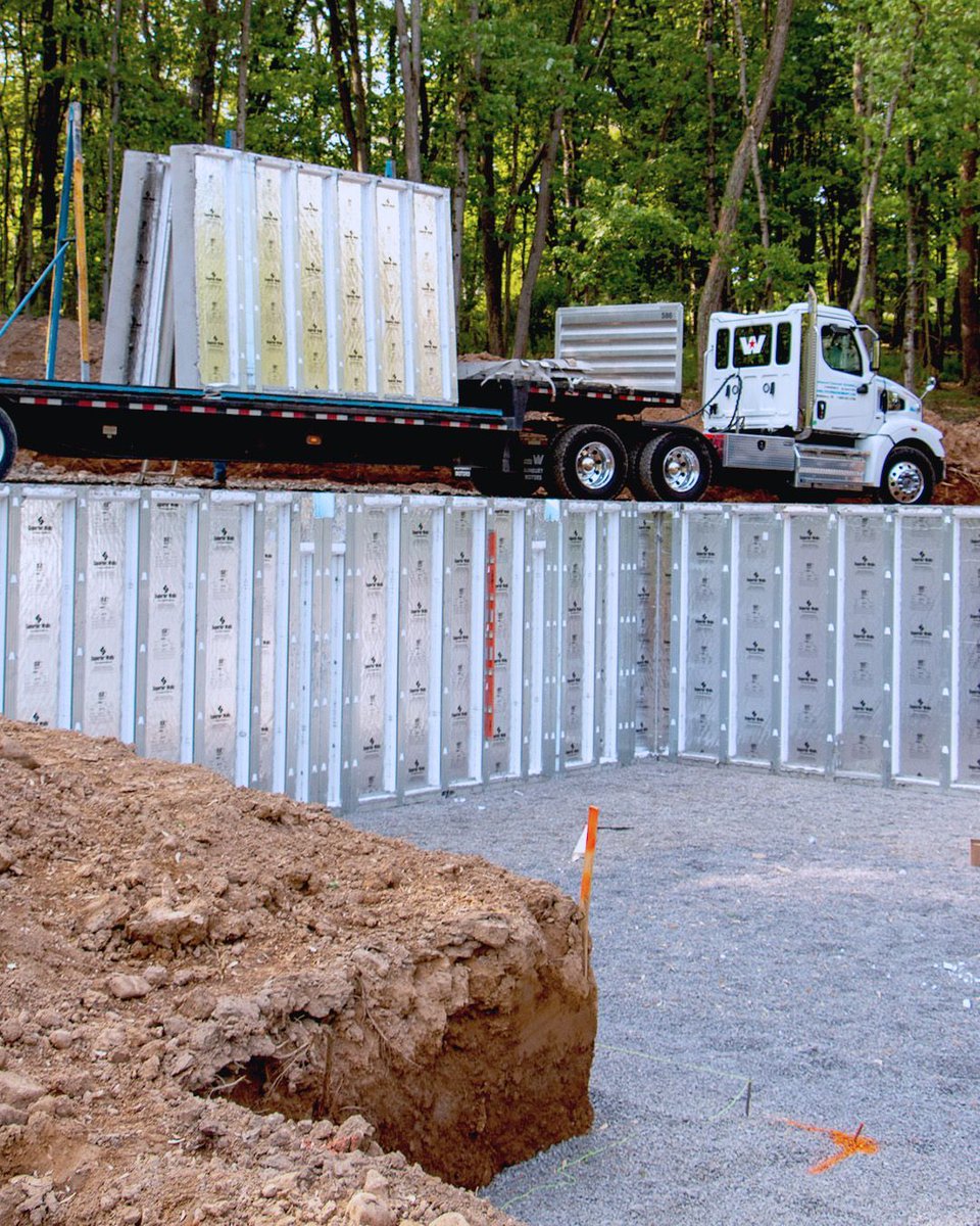 Our teams ensure your Superior Walls foundation is securely placed, giving you a stable, ready-to-finish structure. #securefoundation #superiorwalls #precastconstruction