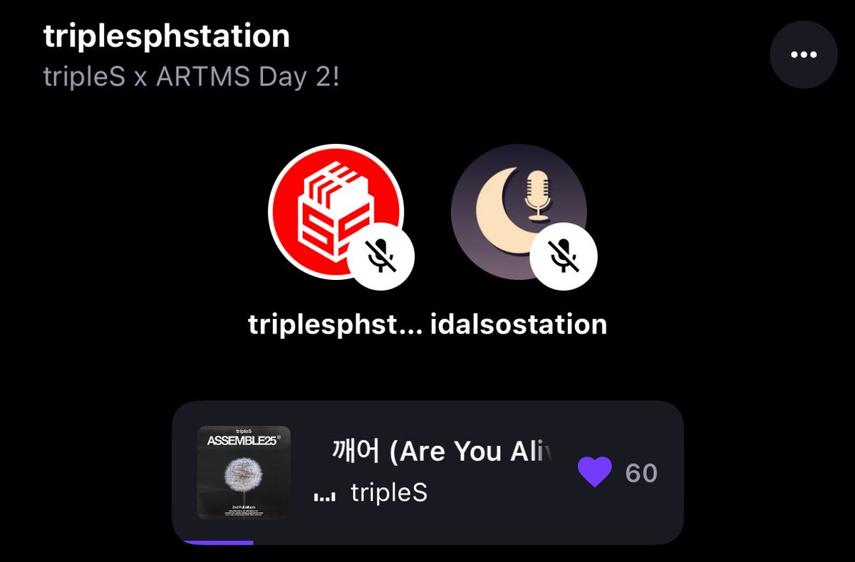 [🚨] ON AIR WITH <a href="/tsphstation/">tripleS PH Station</a> 

Orbits, Ouriis and WAVs it’s time for Day 2 of our #ARTMS x #tripleS collab ! Join us for hits from ARTMS, tripleS and all other LOONA parties.

⏰: 9PM-12AM KST 
🔗: stationhead.com/triplesphstati…

#LOONAonStationhead