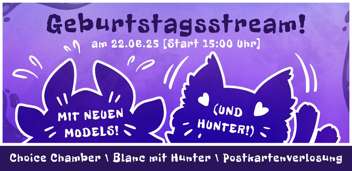 Lumary_ink's tweet image. Streamplan: 
Es gibt was kleines zu Feiern! Am 21. werde ich wieder älter und das würde ich gerne am 22. mit euch feiern. 
(Ja wir feiern nach!😅) 

Außerdem spielen wir Donnerstag endlich mal wieder Zelda Wind Waker~ (Start: 19:30)

Also Donnerstag Zelda, Sonntag Bday~ Bis dann!