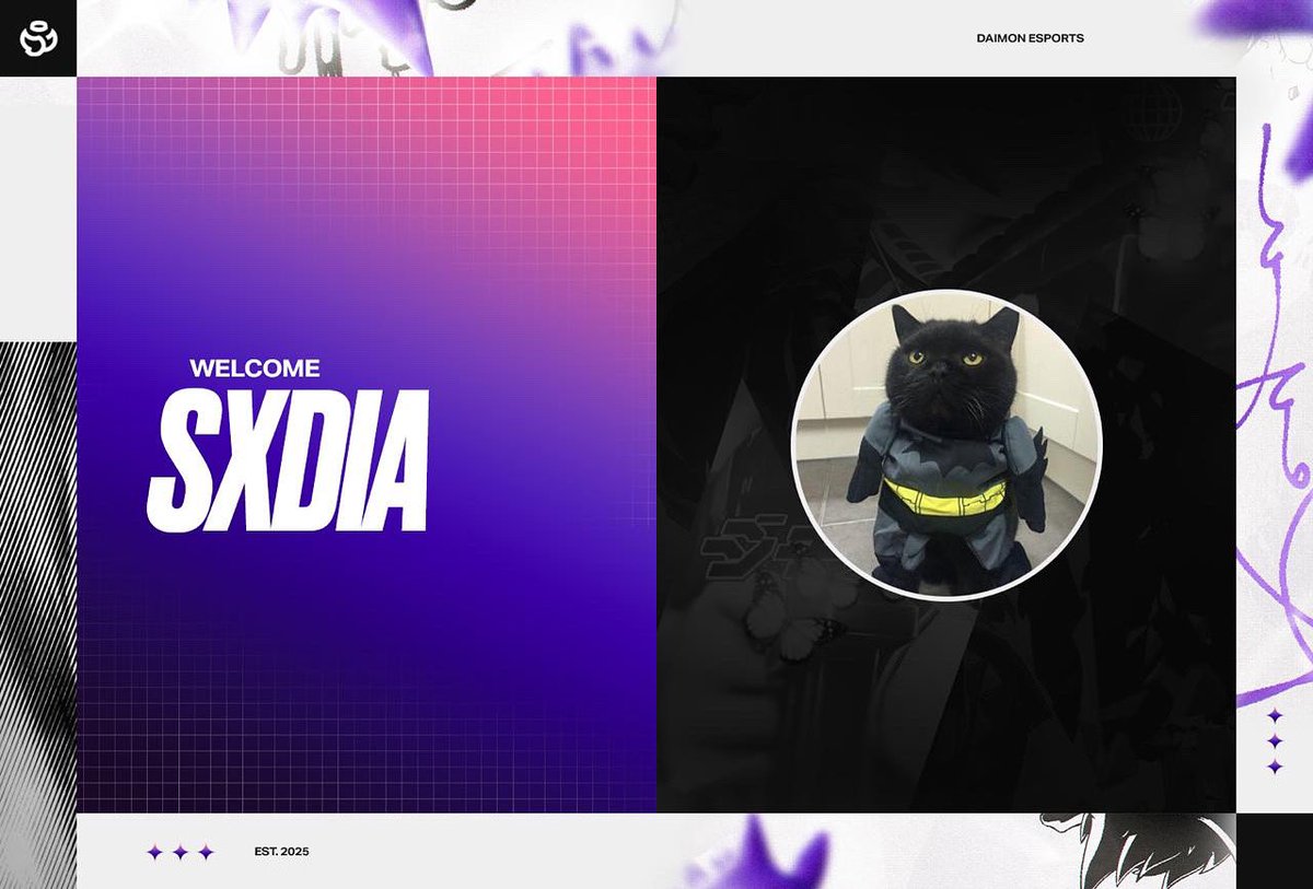 June is a month full of announcements... 📢

Wait, who are the new athlete of Daimon??
Oh yeah, it's <a href="/sxdiafn/">Sxdia🐈‍⬛</a> 🛡️
We are hyped to see what he will do under the tag DMN 🚀

Welcome to Daimon, Sedia ✨