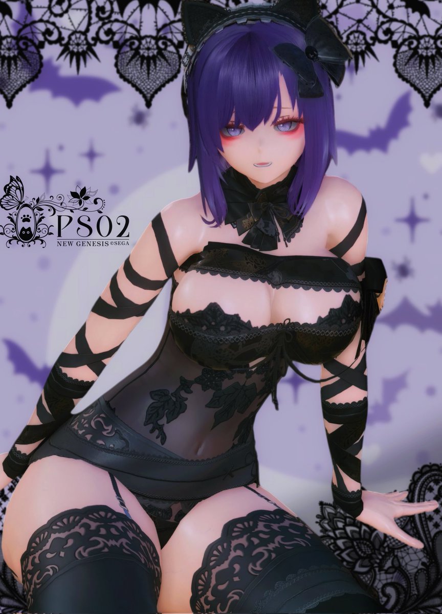 ベビードール🐈‍⬛
#メンテの日なのでssを貼る 
#PSO2NGS_SS #ma7ロゴ