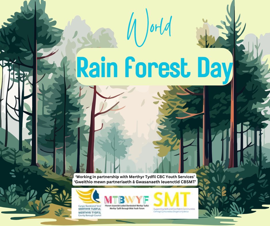 🌳It's a day dedicated to raising awareness about the importance of rainforests and inspiring action to protect these vital ecosystems🌳

#savetherainforest #betterearth
<a href="/SMTCYMRU/">SMT</a>  @merthyrtydfilcbc