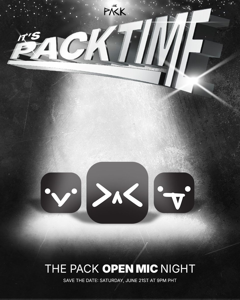 ThePackMods's tweet photo. Give the mic, yeah, mic, yeah
🎤🎶📆
Subscribe to PABLO and join The Pack now!
https://t.co/IjHLU9CB8b
#ThePack #PackNight
@imszmc #PABLO https://t.co/ncA79mPwYd