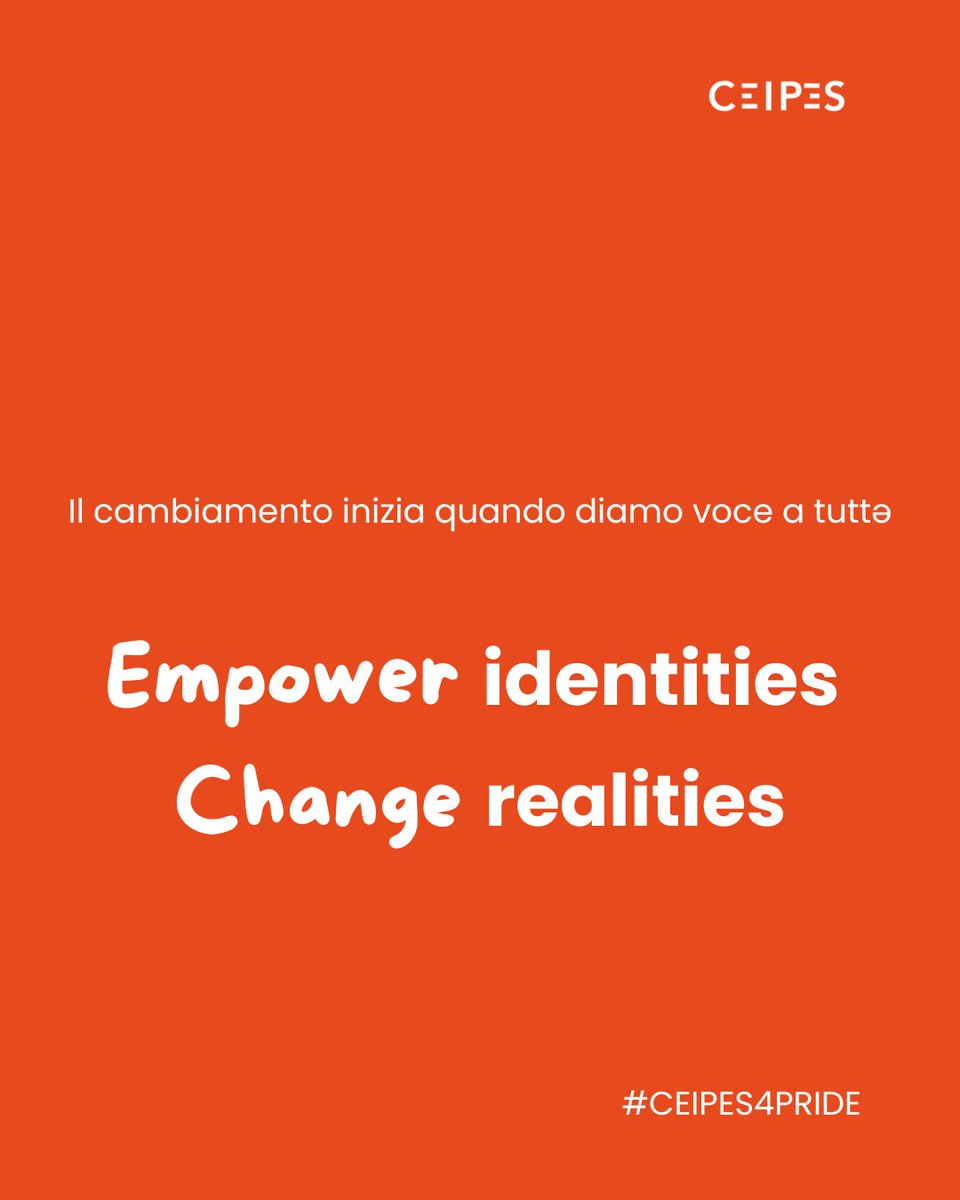 La libertà non è un privilegio. È un diritto. 
Lavoriamo ogni giorno per creare spazi sicuri dove ogni identità possa emergere, crescere, agire. 
Il cambiamento inizia quando diamo voce a tuttə. 
🏳️‍🌈 Empower identities. Change realities. 
#PRIDE2025 #PrideMonth  <a href="/Palermopride/">Palermo Pride</a>