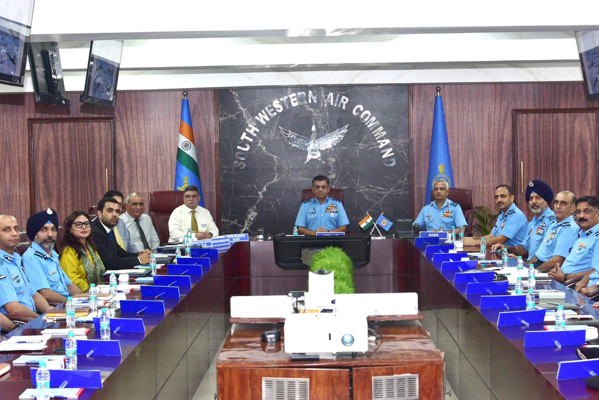 SWAC_IAF's tweet image. HQ SWAC &amp;amp; CAPS co-hosted a seminar today on "Aerospace Power &amp;amp; National Security". Experts discussed future challenges &amp;amp; strategies for IAF. #Airpower #SWAC #CAPS