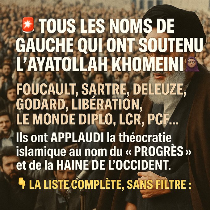 YvesDON's tweet photo. @WokeAreDumb Nul doute aujourd'hui, il s'agit bien d'une #Révolution au #MoyenOrient VS l'#islamisme & soutiens. L'#Histoire incisive avance en accélérée & les tribunes anti "#gauche" se succèdent🌟#Conscientisation de Tous @ venir👊"A chi ne piglia ne piglia" faute d'autocritique salutaire🤣 https://t.co/BVf8wP5tAg