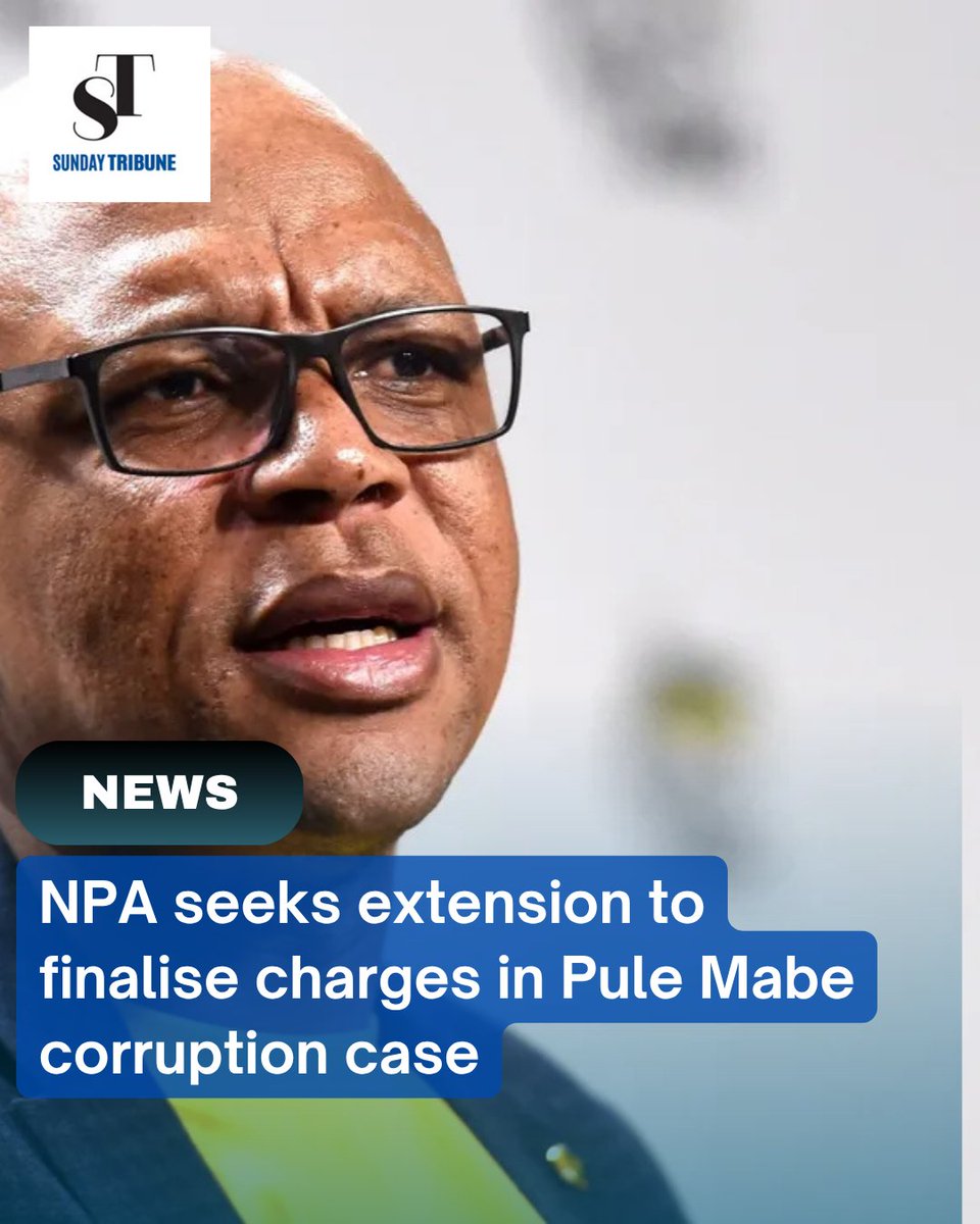 The NPA seeks more time to finalise charges in the corruption case against Pule Mabe, with 16 charges including fraud and money laundering. The trial has been postponed to July 7.

🔗 Read more: iol.co.za/news/politics/…

#PuleMabe #Corruption #NPA #SouthAfrica #Politics