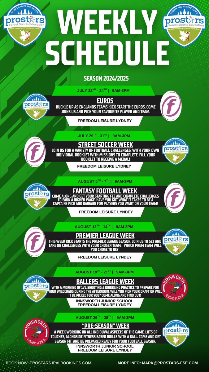 Schedule confirmed ✅⚽️

#innsworth #gloucester

<a href="/SevernSport/">Severn Sport</a> 
<a href="/innsworthinfant/">Innsworth Infants</a> 
<a href="/innsworthjun/">Innsworth Juniors</a>