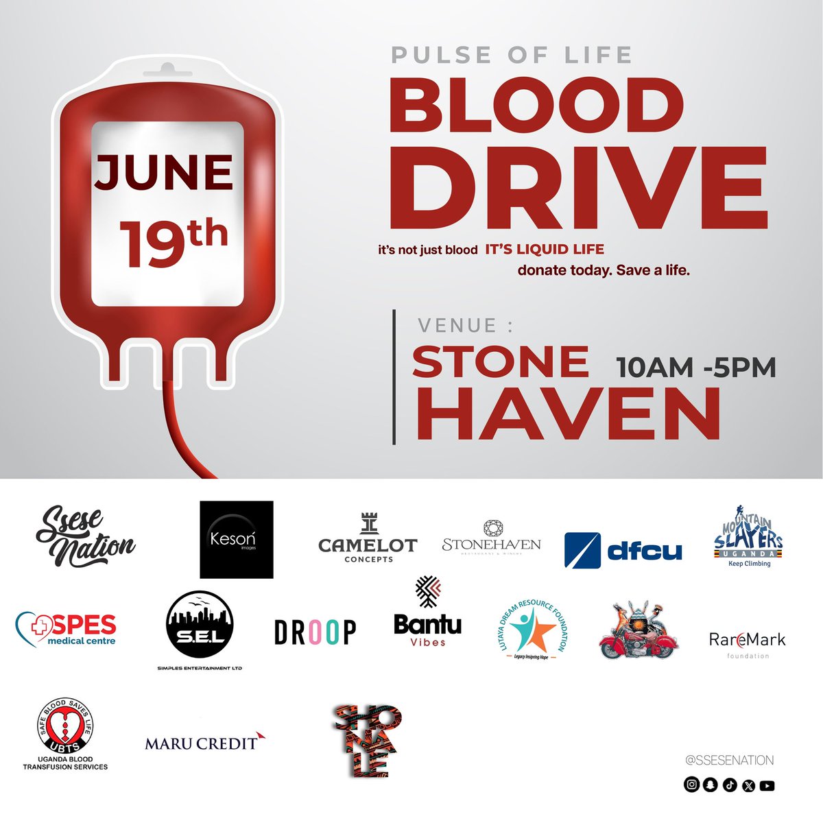 Donate to brighten someone’s tomorrow.
On JUNE 19TH, visit 
📍Stone Haven between 10AM and 5PM.
Together, we make a difference.