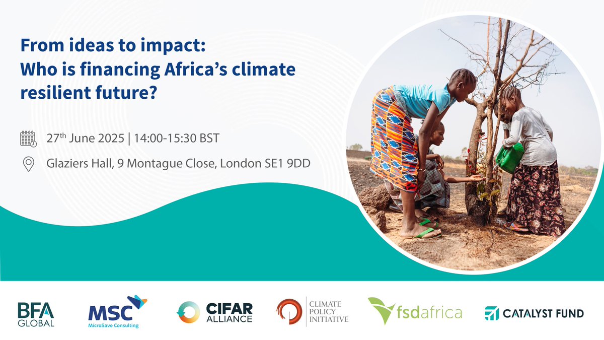 Local innovation holds promise for #climate adaptation. But how do we turn these ideas into action? Join MSC &amp; <a href="/BFAGlobal/">BFA Global</a> on 27 June 2025 to explore scalable #finance models that turn these ideas into reality. Write to info@microsave.net to participate.
#LCAW
