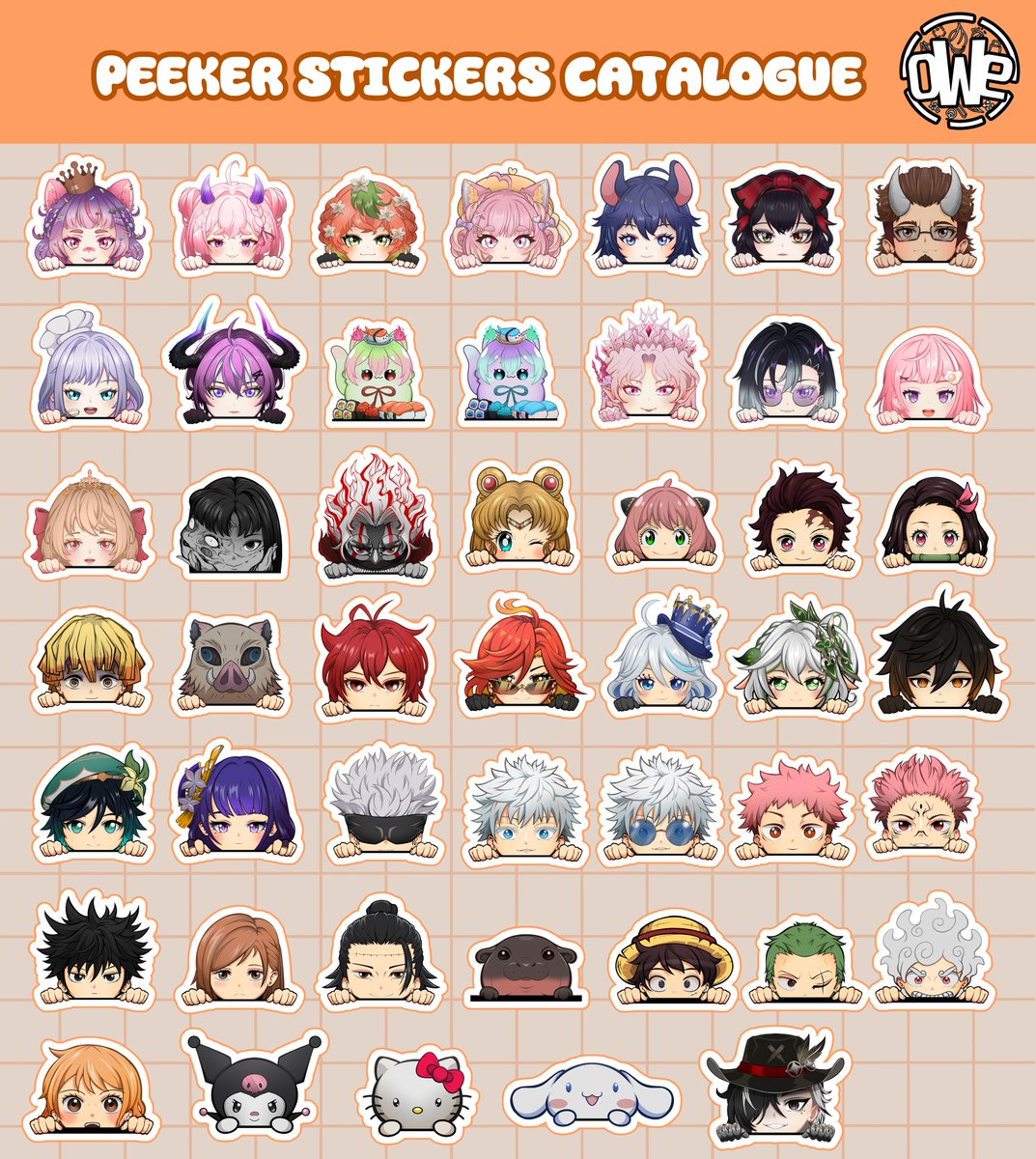 Here are all the peekers I’ve made!
Who should I turn into a peeker next? 🤔