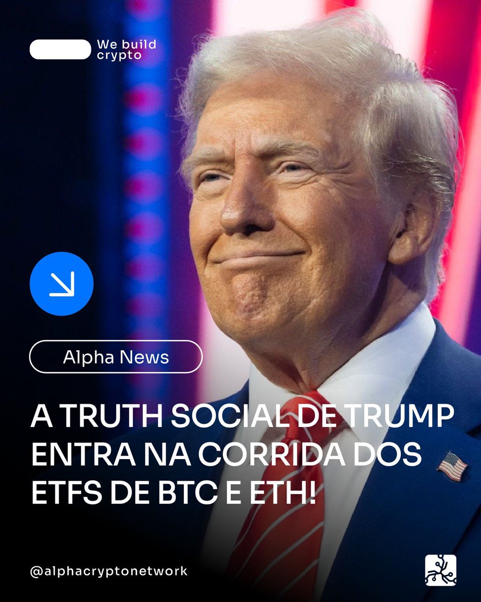 cryptowhalespt's tweet photo. Sim, leste bem. A plataforma de Trump acaba de dar entrada num pedido para lançar ETFs de Bitcoin e Ethereum.

💥 Política, tecnologia e investimento a colidir num só movimento.

💬 Estás surpreendido? Ou já esperavas este tipo de jogada?

#alphacryptonetwork https://t.co/ewFzf5NIsI