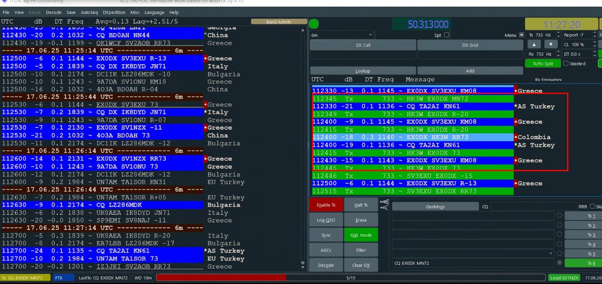 Andrea HB9DUR๐จ๐ญ EX0DX ๐ฐ๐ฌ (@hb9dur) on Twitter photo Wow! Enjoyed a bump in the MUF.
HK3W-EX0DX #6m QSO for a distance of +13800 km
Maybe a newone?
Now <a href="/HK3W/">Siso HK3W ๐จ๐ด</a> is calling without any answer... The #magicband Wow! Enjoyed a bump in the MUF.
HK3W-EX0DX #6m QSO for a distance of +13800 km
Maybe a newone?
Now <a href="/HK3W/">Siso HK3W ๐จ๐ด</a> is calling without any answer... The #magicband