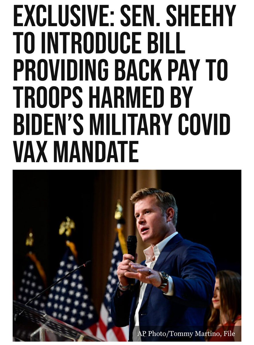 Joe Biden’s illegal military COVID vaccine mandate robbed thousands of American warfighters of the pay and benefits they rightfully earned serving our country.

The bill I’m introducing today will right that wrong and ensure we keep our promise to those that defend our freedoms.