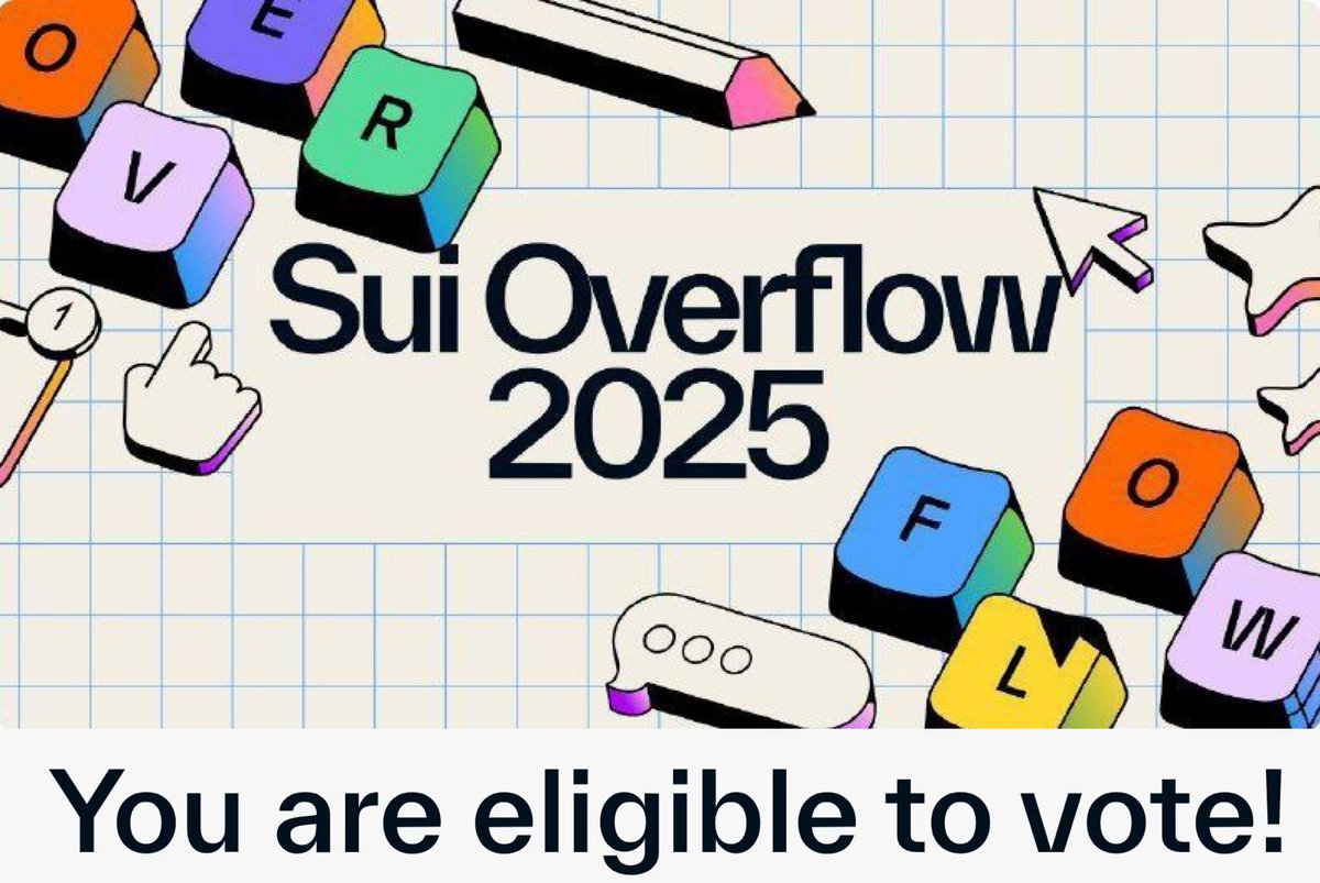 AirdropAlertAAD's tweet photo. 🚨 Sui Overflow 2025 Community Voting is NOW LIVE! 💸

𝙄𝙛 𝙮𝙤𝙪’𝙫𝙚 𝙪𝙨𝙚𝙙 𝙎𝙪𝙞 𝙬𝙖𝙡𝙡𝙚𝙩 — 𝙎𝙡𝙪𝙨𝙝 𝙤𝙧 𝙎𝙪𝙞𝙚𝙩 — 𝙮𝙤𝙪𝙧 𝙫𝙤𝙩𝙚 𝙘𝙤𝙪𝙡𝙙 𝙢𝙖𝙠𝙚 𝙖𝙡𝙡 𝙩𝙝𝙚 𝙙𝙞𝙛𝙛𝙚𝙧𝙚𝙣𝙘𝙚.

Don’t miss out on this chance to influence the future of Sui and win big!

𝗛𝗲𝗿𝗲'𝘀 𝗵𝗼𝘄 𝘁𝗼 𝗰𝗮𝘀𝘁 𝘆𝗼𝘂𝗿 𝘃𝗼𝘁𝗲:

🔹 Visit https://t.co/YeixBBcvkA
🔹 Connect your Slush or Suiet Wallet
🔹 Choose your preferred track (e.g., Entertainment, Infrastructure)
🔹 Select your favourite project and submit your vote

Plus, you could share in a $𝟮𝟱,𝟬𝟬𝟬 𝗽𝗿𝗶𝘇𝗲 𝗽𝗼𝗼𝗹 sponsored by HIPPO — distributed among voters whose picks match the final results most closely.

Remember, only users with SUI tokens that interacted with smart contracts at the snapshot are eligible.

Your vote matters — shape Sui's next chapter today!

Vote now and be part of the movement!