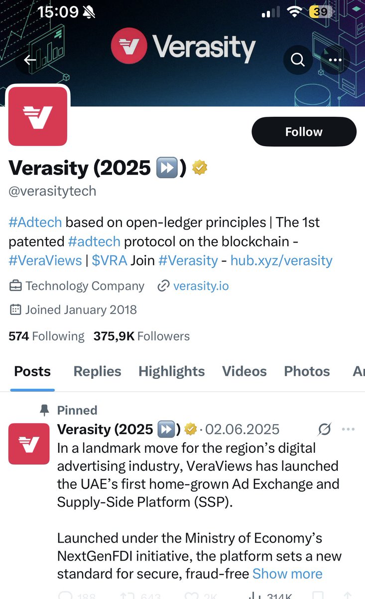 TheLionOfMe's tweet photo. #Verasity @verasitytech in 3-4 months lost more than 75.000 followers.. 20% .. this means only 1 thing.. people lost their faith in $VRA @rjmark_verasity and @ceoverasity
#VRA #SCAM #Crypto #Rugpull #VRAScam https://t.co/ZBIFZB7HRo