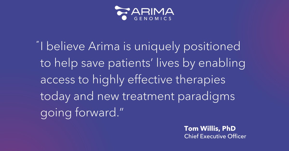 Arima Genomics (@arimagenomics) on Twitter photo Today we announce the appointment of Tom Willis, PhD, as CEO and the close of a $22 million Series C financing led by <a href="/illuminaventure/">Illumina Ventures</a>. This marks a strategic pivot as we strengthen our focus on transforming #oncology testing: hubs.ly/Q03spp1D0 Today we announce the appointment of Tom Willis, PhD, as CEO and the close of a $22 million Series C financing led by <a href="/illuminaventure/">Illumina Ventures</a>. This marks a strategic pivot as we strengthen our focus on transforming #oncology testing: hubs.ly/Q03spp1D0