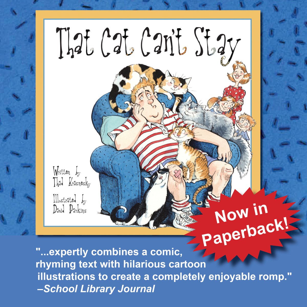The new paperback edition of That Cat Can't Stay is officially out TODAY! 🎉

Perfect for cat lovers, reluctant dads, and anyone who’s ever said “just one more won’t hurt…” 🐾

Available now: flashlightpress.com/that-cat-cant-…

<a href="/IPGbooknews/">IPGbook</a> #KidLit #CatBooks #BookBirthday #newbookrelease