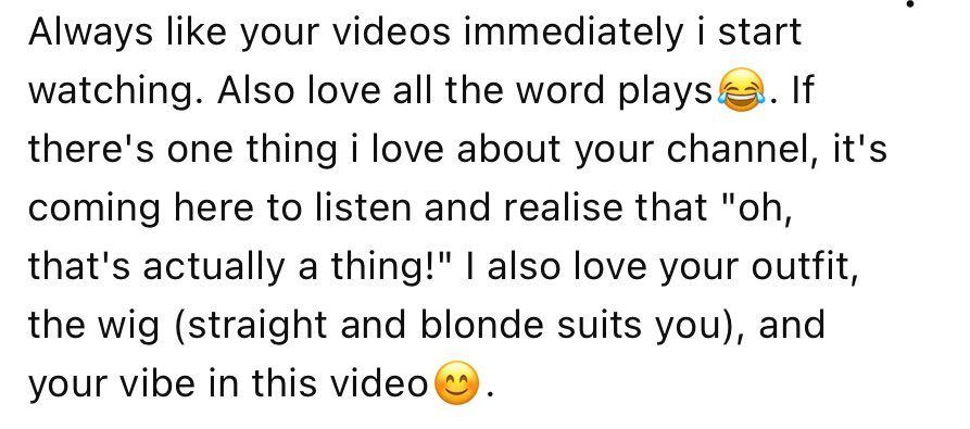 This comment has made my day brighter and better. 🥹😭❤️

God bless all my subscribers and people who watch my YouTube content. 

I’m grateful. ❤️❤️