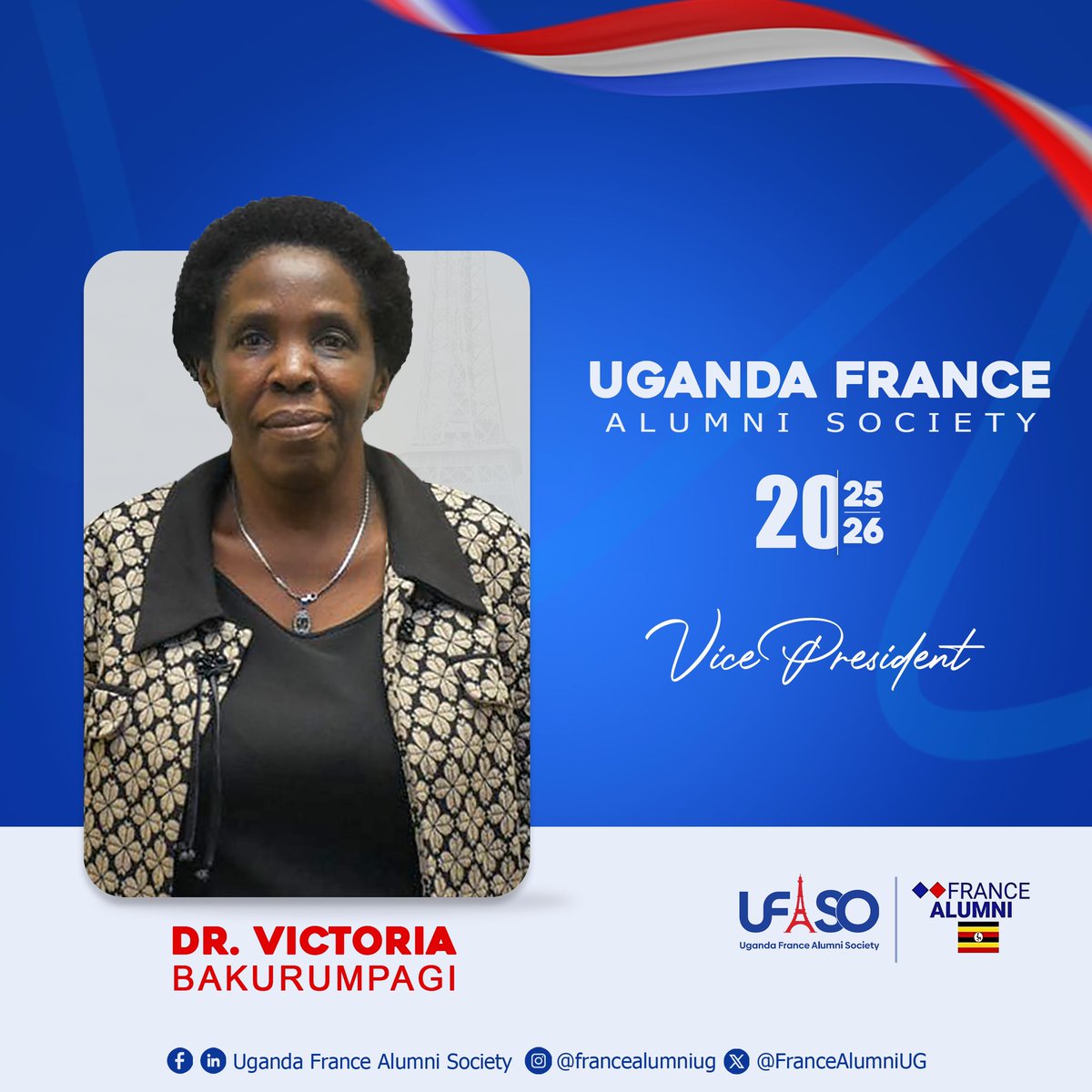Uganda France Alumni Society 🇺🇬🇫🇷 (@francealumniug) on Twitter photo Meet the Vice President <a href="/BakurumpagiVic/">Victoire Namuruho</a>
Dr. Victoria Namuruho Bakurumpagi is a Lecturer at <a href="/kyambogou/">KYAMBOGO UNIVERSITY</a> trainer of FLE trainers, coordinator of the French Section of Kyambogo with a Ph.D. obtained at the University of Limoges (France) in March 2007. Bio👇
linkedin.com/posts/franceal… Meet the Vice President <a href="/BakurumpagiVic/">Victoire Namuruho</a>
Dr. Victoria Namuruho Bakurumpagi is a Lecturer at <a href="/kyambogou/">KYAMBOGO UNIVERSITY</a> trainer of FLE trainers, coordinator of the French Section of Kyambogo with a Ph.D. obtained at the University of Limoges (France) in March 2007. Bio👇
linkedin.com/posts/franceal…