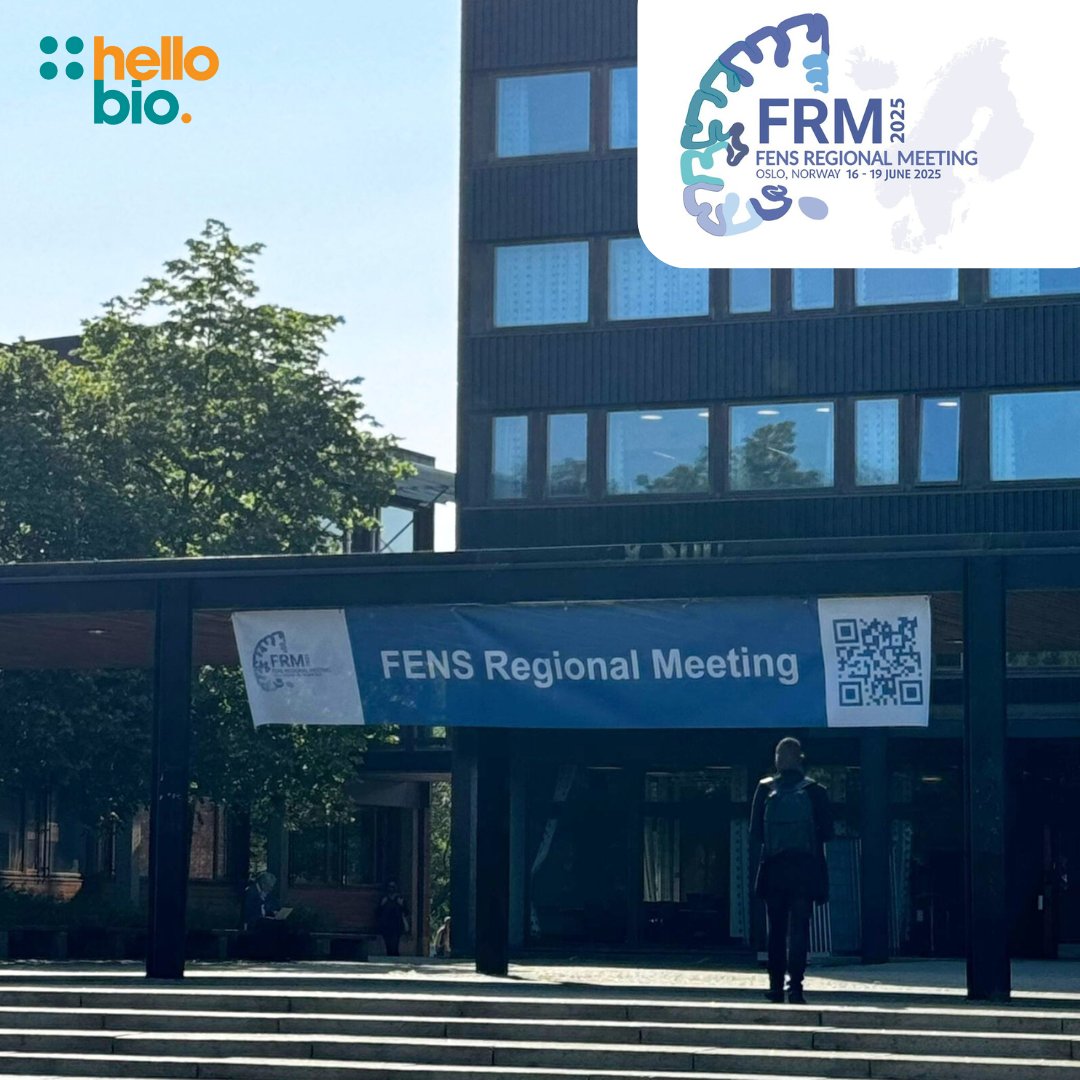hello_bio's tweet image. We're having a fantastic time in Oslo at the FENS Regional Meeting 2025! If you're at the event, be sure to pop over to the exhibition hall where Daria is waiting with free gifts, exclusive product info, and a great prize draw! See you there! #FRM2025 @FRM2025Oslo #Neuroscience