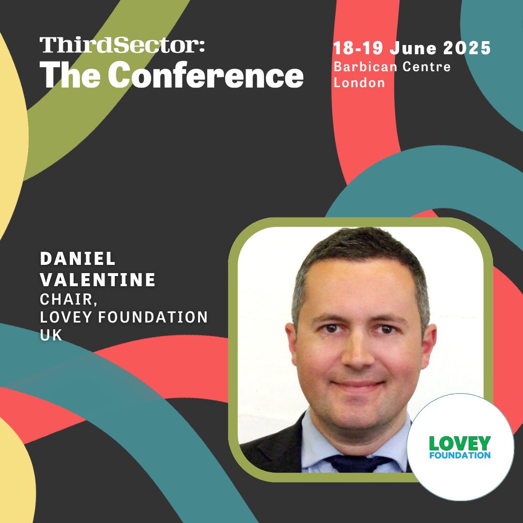 loveyfoundation's tweet photo. We are very proud of our Chair @_danvalentine for representing Lovey at the UK's leading charity event; the @ThirdSector conference. https://t.co/zJWoDde4YR