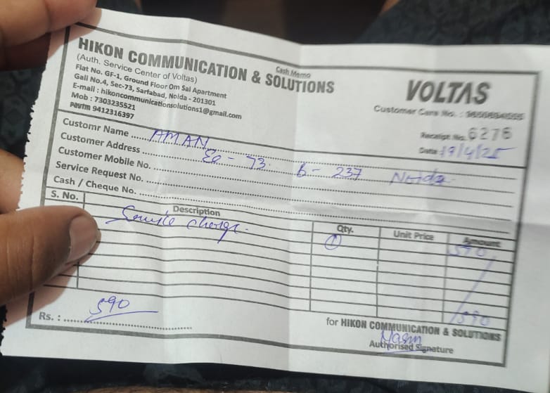 AlbelaARUN's tweet photo. Hi @myvoltas 
My W/Ac is not working and the complaint was raised 13th of April and till now its not resolved properly,even they kept AC in service centre for 8 days but still facing the same https://t.co/zmzdz3cIOW your service team is not responding to the calls.Could you check https://t.co/JE0nFSPZkc