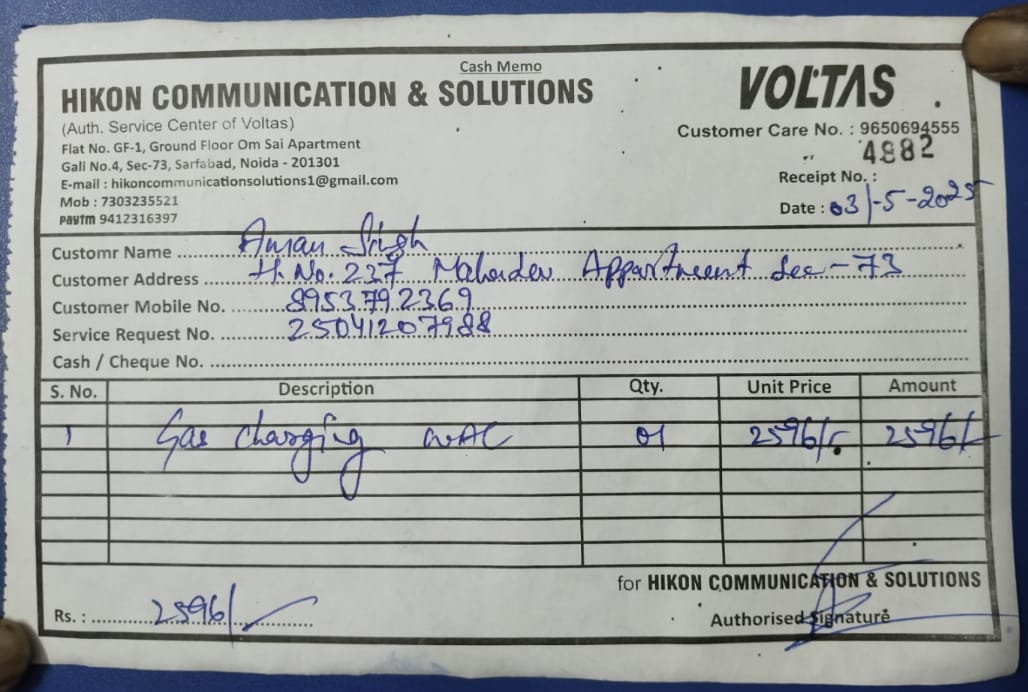 AlbelaARUN's tweet photo. Hi @myvoltas 
My W/Ac is not working and the complaint was raised 13th of April and till now its not resolved properly,even they kept AC in service centre for 8 days but still facing the same https://t.co/zmzdz3cIOW your service team is not responding to the calls.Could you check https://t.co/JE0nFSPZkc