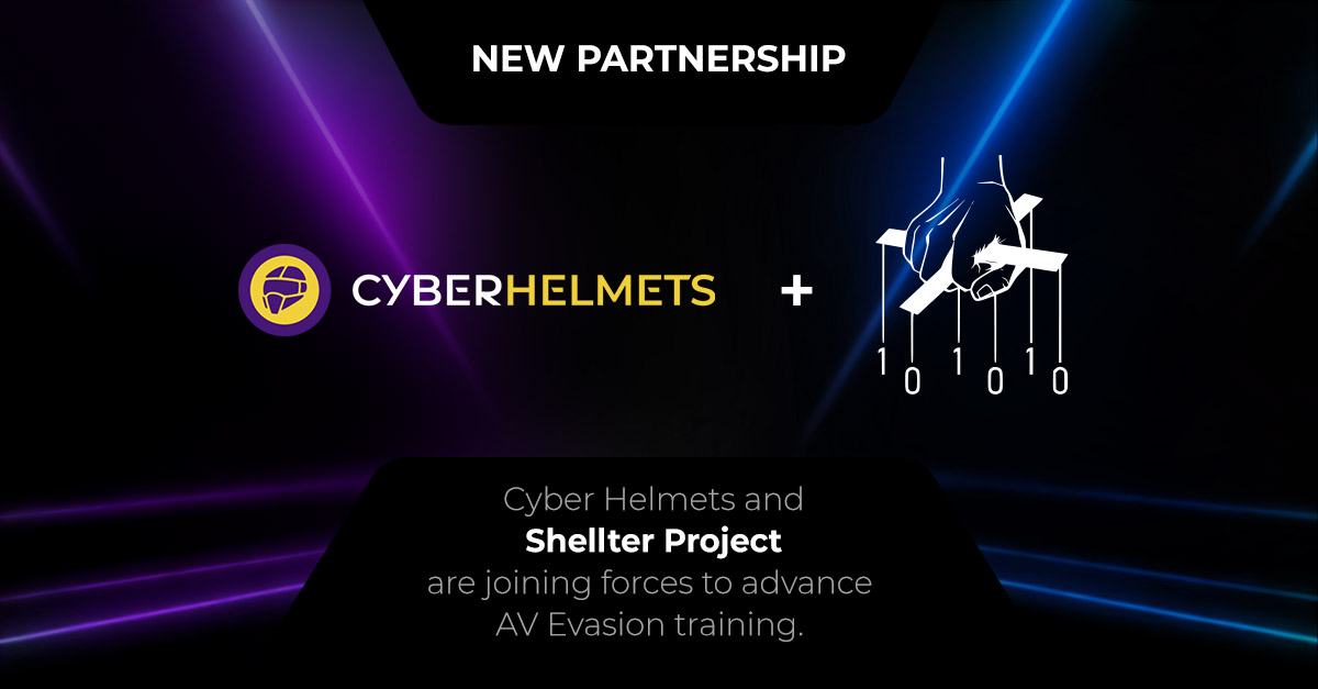 AV/EDR evasion isn’t just a buzzword, it’s a must-have skill. 

We’ve partnered with <a href="/shellterproject/">Shellter</a> to bring Shellter Elite into our red team training.

Read more: bit.ly/445Qn98
Reach out for details: bit.ly/4afR56k

#CyberHelmets #ShellterProject