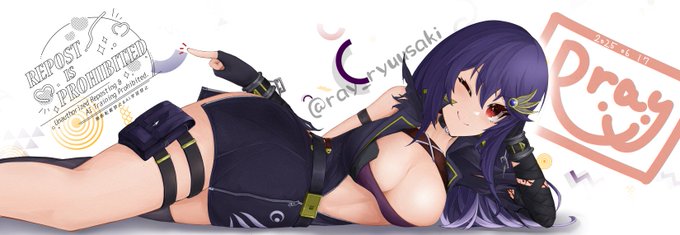 ヘッダー用の新しいイラストの全体図(テキスト無しver)
このキャラは私の看板娘のヴィオレです!(久しぶりに描いた)
#OC 