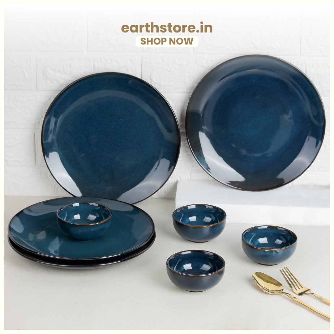 Host in Style with This Luxurious Galaxy Blue Tableware. 🤗

#earthstore #galaxyblue #dinnerset #dinnerware