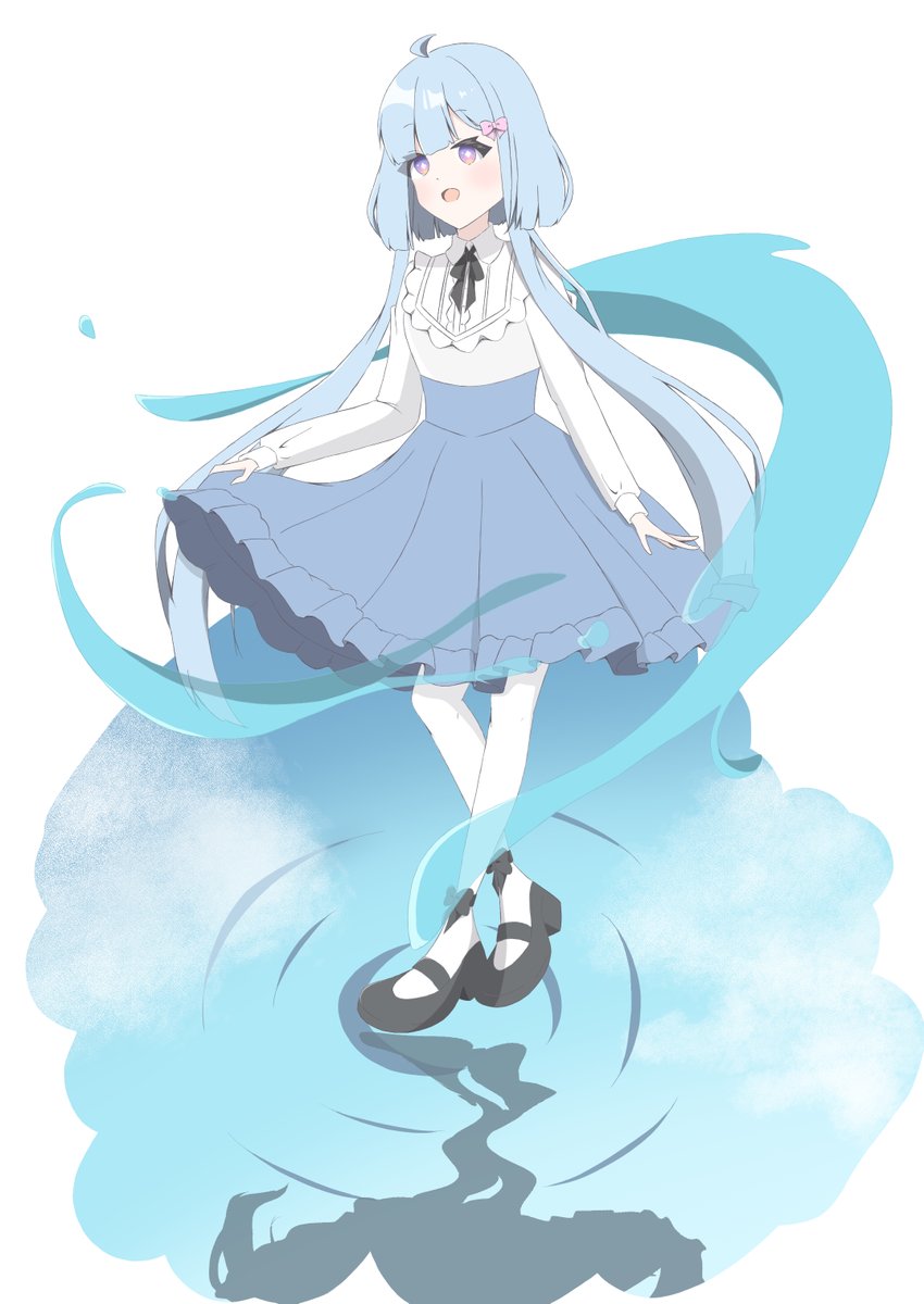 usapyon539's tweet photo. 水の妖精をイメージ！
#イラスト 　#オリキャラ 
#絵柄が好みって人にフォローされたい 
#IYN企画に参加します https://t.co/UP7YpAfuDv