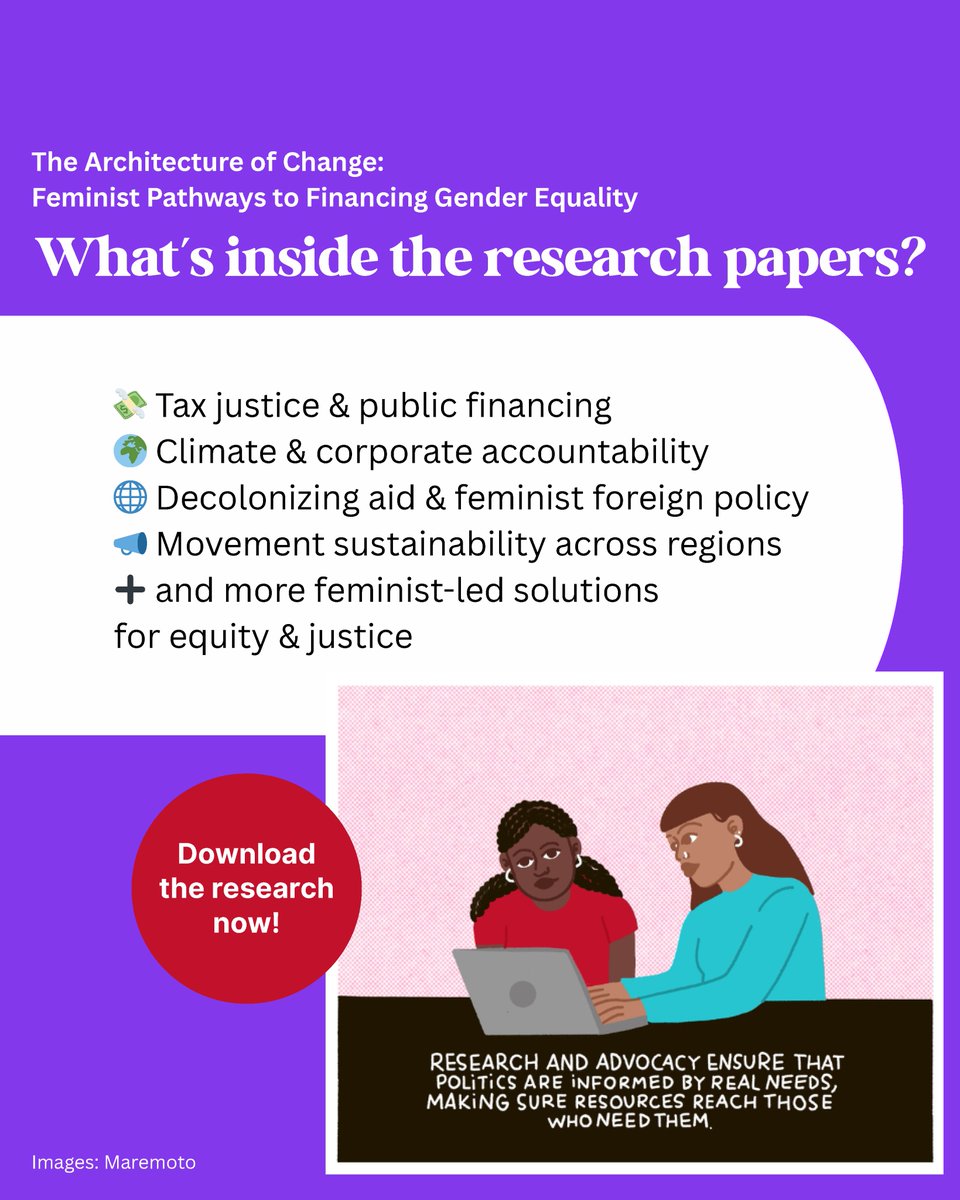 🚨 New research alert 🚨

Feminist movements face rising funding cuts risking hard-won gains. Now is a critical moment to rethink how gender equality is financed.

Discover 13 bold research projects → bit.ly/3TewCai 
 #FinanceFeministFuturesNow #WalkingTheTalk