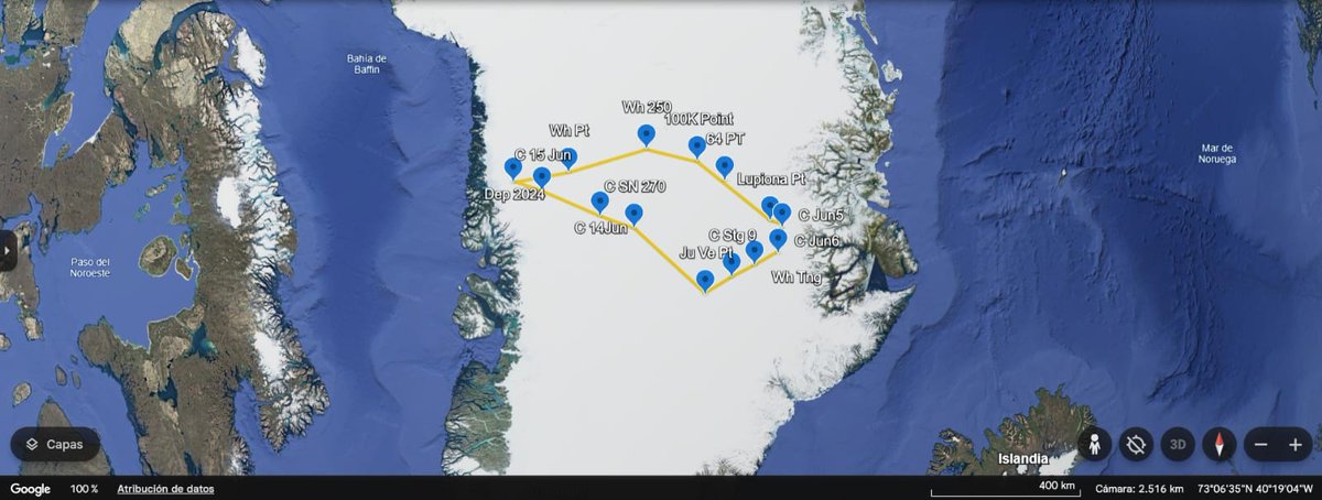 RamonLarramendi's tweet photo. We just finished our traverse from west Greenland to east and back  with the amazing windsled. 1541km in only 17 days.
Opening the route that will allow Windsled to do yearly regular expeditions of research and data sampling in remote and inaccesible north icecap.
windsled. org https://t.co/ZcfAudRyFO