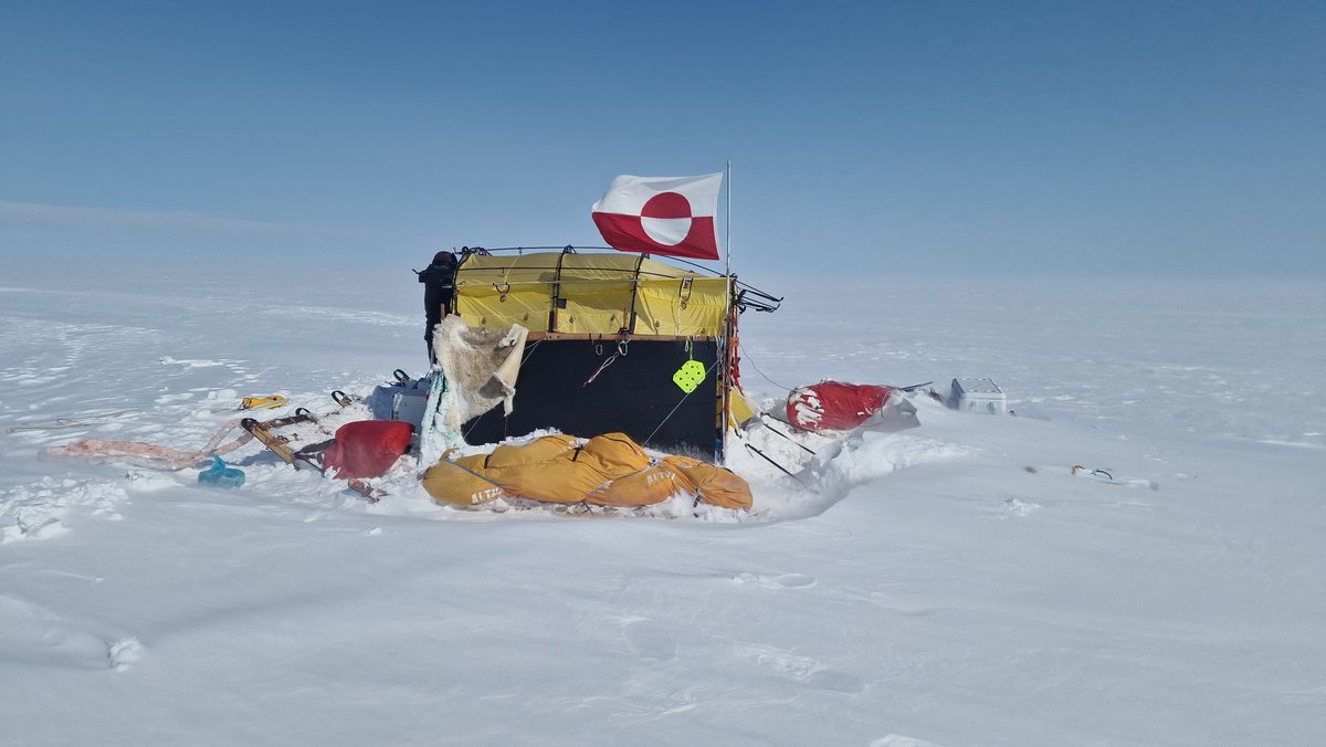 RamonLarramendi's tweet photo. We just finished our traverse from west Greenland to east and back  with the amazing windsled. 1541km in only 17 days.
Opening the route that will allow Windsled to do yearly regular expeditions of research and data sampling in remote and inaccesible north icecap.
windsled. org https://t.co/ZcfAudRyFO