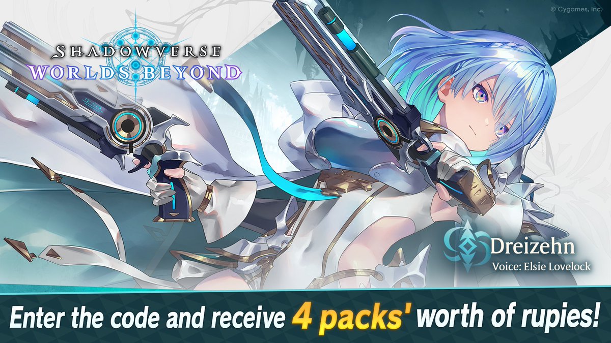 Come battle in Shadowverse: Worlds Beyond!
Enter an invite code and get 4 card pack tickets' worth of rupies!

Invite Code:
g2bjRAY

shadowverse-wb.com/en/

#ShadowverseWB